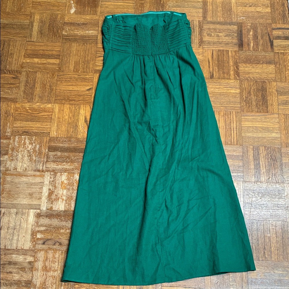A&F Emerson Strapless Linen-Blend Maxi Dress - Picture 4 of 12